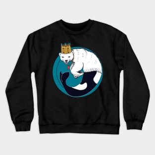 King of the whale-bears Crewneck Sweatshirt